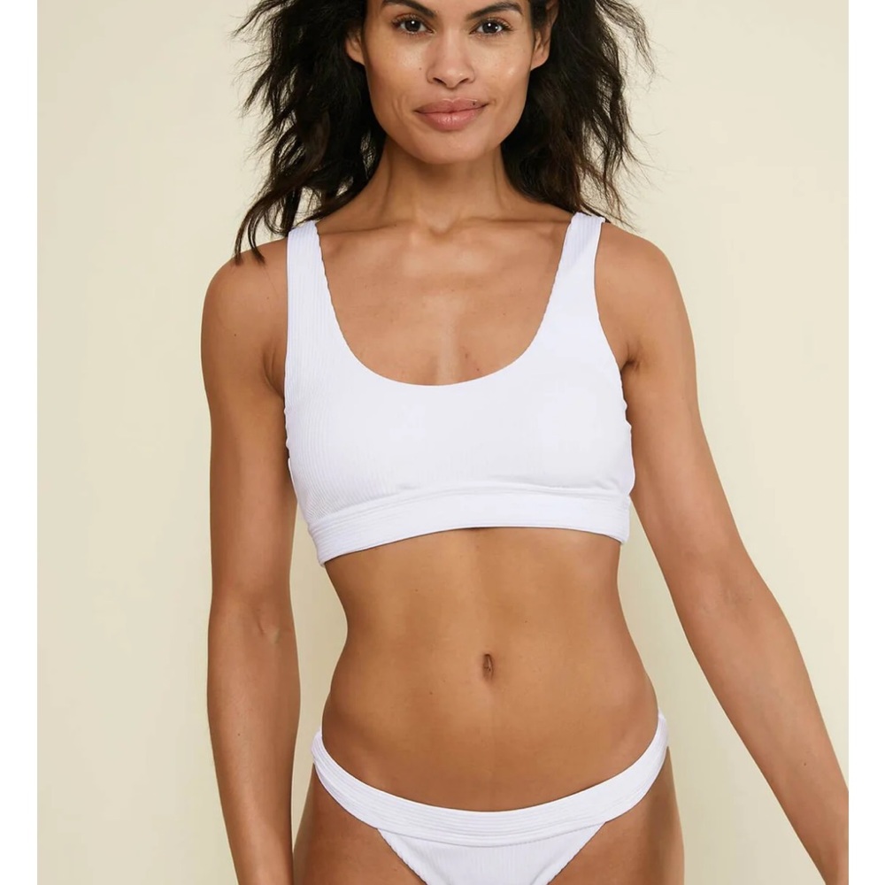Andie white swimsuit top NWT